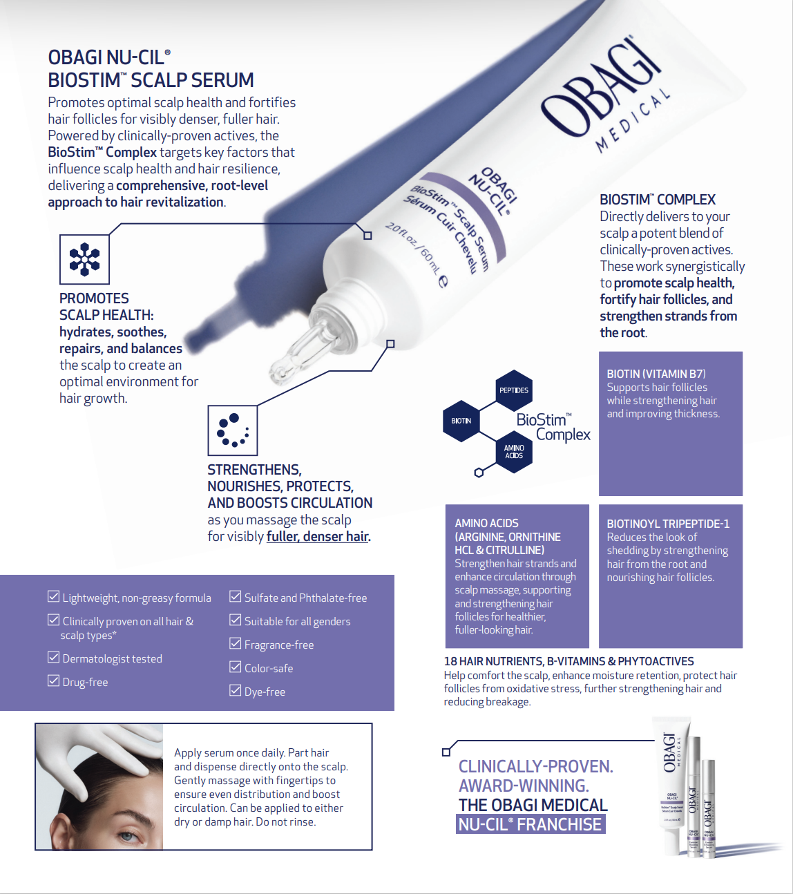 Obagi Nu-Cil® BioStim™ Scalp Serum