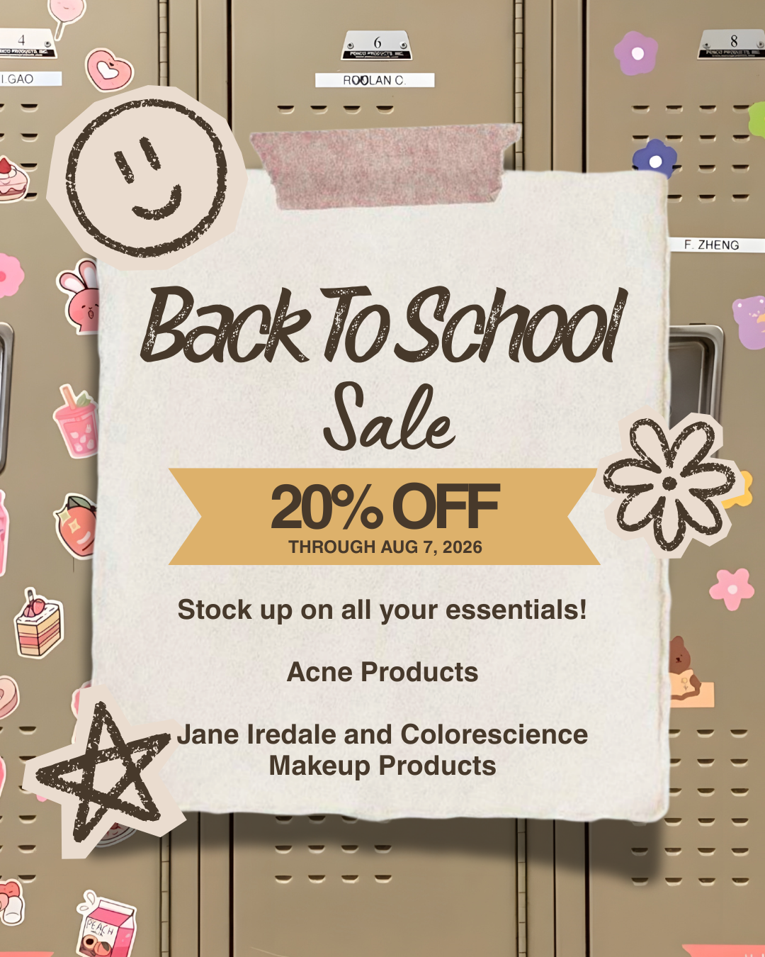 BACK TO SCHOOL SALE