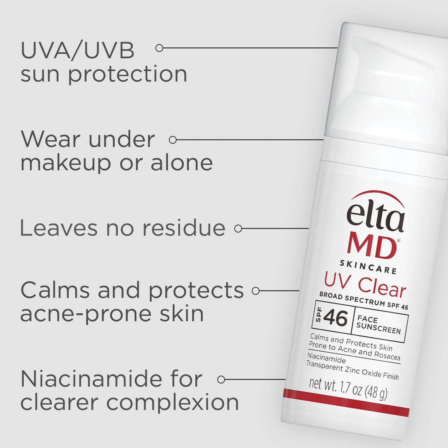 EltaMD UV Clear Broad-Spectrum SPF 46 Tinted and Non-Tinted