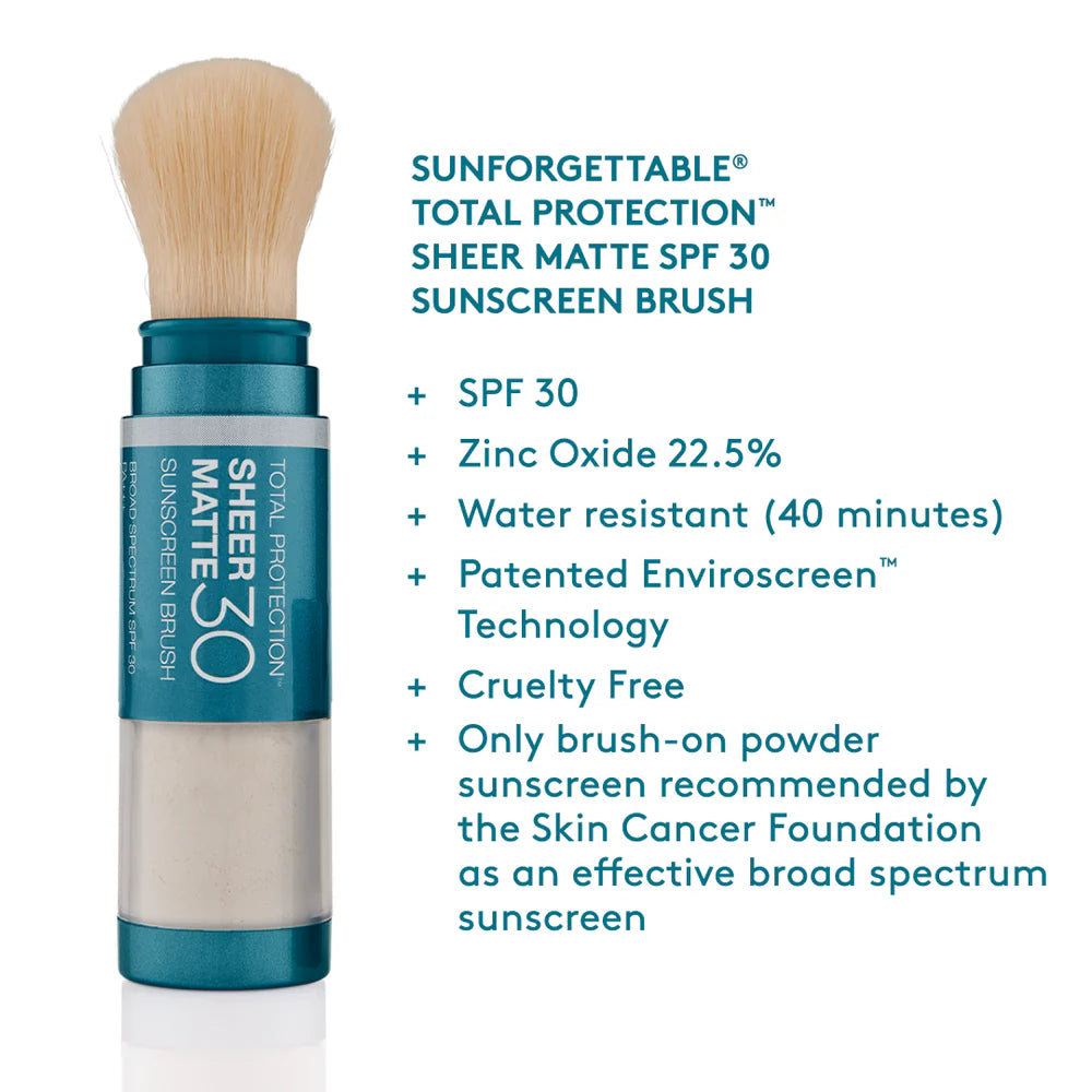 Colorescience Sunforgettable® Total Protection® Sheer Matte SPF 30 Sunscreen Brush